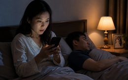 Sau buổi họp lớp, nửa đêm điện thoại của chồng bỗng dưng sáng lên, vợ nghẹn lời khi mở ra xem 
