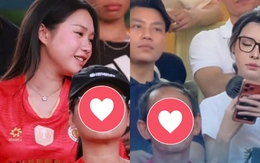Doãn Hải My đọ sắc cùng Trần Bích Hạnh - vợ Văn Thanh trên khán đài Hàng Đẫy: Nhan sắc "một chín một mười"!