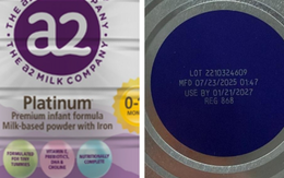Rà soát, thu hồi 3 lô sữa a2 Platinum Premium cho trẻ nhỏ