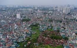Nhìn từ trên cao khu đất dự kiến xây nhà tang lễ và 2 tháp tưởng niệm cao 13 tầng tại Hà Nội