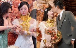 Danh tính cô dâu đeo vàng trĩu cổ, trao quà 40 phút mới xong, hé lộ con số “khủng”