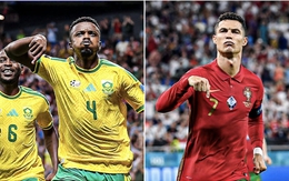 Cầu thủ Nam Phi bắt chước 2 hành động của Cristiano Ronaldo