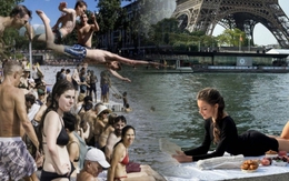 Dân Paris chen nhau tắm kênh dưới cái nóng 42 độ C, xem xong mới thấy điều hòa ở Việt Nam “quý như vàng”