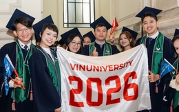 Lễ tốt nghiệp VinUni 2026: 47 bác sĩ khóa đầu tiên nhận bằng, hơn 55% sinh viên nhận thư mời làm việc trước khi ra trường