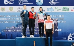 Tay chèo Diệp Thị Hương giành 3 HCV giải vô địch canoeing trẻ châu Á 2026
