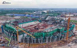 Lộ diện tiến độ siêu sân vận động lớn thứ 2 Việt Nam tại Hưng Yên: Hạ tầng vượt chuẩn FIFA, sở hữu công nghệ chưa từng có tại Việt Nam