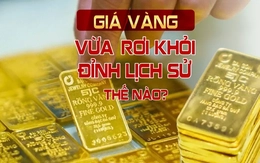 Giá vàng vừa 'rơi' khỏi đỉnh lịch sử thế nào?