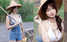 Mặc trang phục gợi cảm xuống đồng làm ruộng, hot girl mạng nhận chỉ trích nặng nề, vẫn được CĐM quan tâm đặc biệt