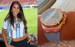 Vợ Messi đeo đồng hồ xa xỉ, khoe eo thon gợi cảm khi cổ vũ Argentina