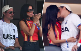 Mặc trận đấu World Cup căng thẳng, Brad Pitt và bạn gái kém 29 tuổi trên khán đài còn "nóng" hơn