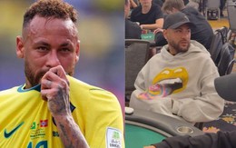 Neymar vừa khóc nức nở rời World Cup, nay đã bị tóm dính bên bàn Poker giải trí