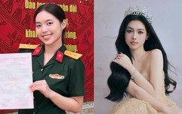 Á hậu Việt vừa được thăng quân hàm Thượng úy ở tuổi 23