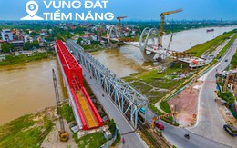 Cận cảnh cầu 1.800 tỷ sắp hoàn thành, thay thế cầu quay đầu tiên ở Việt Nam, nối Hà Nội với tỉnh sắp lên thành phố trực thuộc trung ương