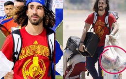 Cucurella "bá đạo" nhất World Cup, hết đựng cúp vàng lại đựng giày vào túi ni lông: "Anh vô địch mà trông anh khổ quá!"