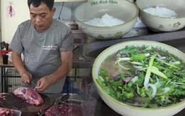 Phở trâu đắt khách nhất Hà Nội: Mỗi ngày bán hết 2 con, thái trực tiếp tại quán, bát gần 1 lạng thịt chỉ 40.000 đồng