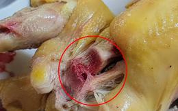 Vì sao thịt gà luộc chín vẫn đỏ xương?