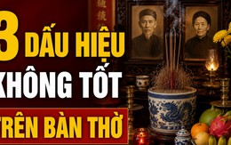3 dấu hiệu không tốt trên bàn thờ