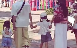 "Tóm dính" cặp ca sĩ Vbiz bí mật yêu 6 năm đi chơi riêng cùng 2 em bé