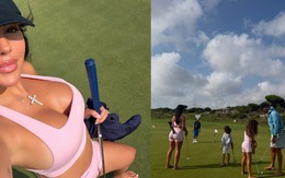 Ronaldo cùng bạn gái và các con chơi môn thể thao nhà giàu, Georgina gây sốt với body nóng bỏng, quyến rũ