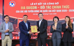Lễ ký kết và công bố Bia Sài Gòn – Đối tác chính thức của các Đội tuyển Bóng đá Quốc gia Việt Nam giai đoạn 2026-2029