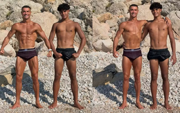 Ronaldo gây choáng khi đọ cơ bắp cùng con trai 16 tuổi giữa tin đồn đám cưới, vóc dáng cao lớn của người thừa kế đế chế tỷ đô chiếm trọn spotlight
