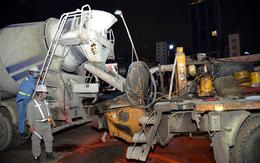 Phát hiện hơn 100 xe tải trộn bê tông từng đổ 1.200 m³ xuyên đêm, công trình ngầm dài 236 m, sâu 32 m lộ diện