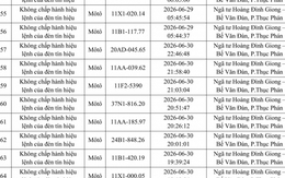 Danh sách phạt nguội tuần qua, chủ phương tiện nộp phạt nguội theo Nghị định 168