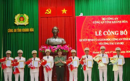 Công an tỉnh Khánh Hòa công bố quyết định về công tác cán bộ