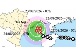 Áp thấp nhiệt đới di chuyển kỳ dị, có thể tan trên vịnh Bắc Bộ