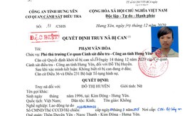 Quyết định truy nã Đỗ Thị Huyền SN 1996