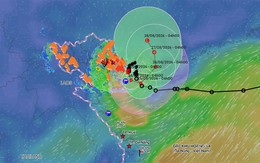 Bão số 4 vẫn lòng vòng trên vùng biển Quảng Ninh - Hải Phòng, biển động rất mạnh