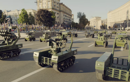 Video Ukraine trình diễn drone trong lễ duyệt binh ngày độc lập