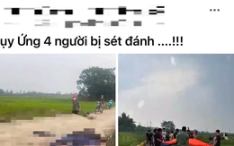 Thực hư thông tin '4 người bị sét đánh' ở Hà Nội