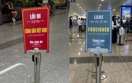 Từ đầu tháng 8: Sân bay Nội Bài có làn xuất nhập cảnh riêng cho khách Việt