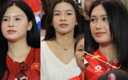 Dàn WAGs Chu Thanh Huyền, Doãn Hải My, vợ Xuân Son đọ sắc trên sân Mỹ Đình nhưng vợ Thành Chung mới chiếm "spotlight"