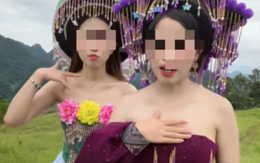 Ăn mặc phản cảm quay video, 2 cô nàng
