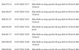 Công an đề nghị 508 chủ phương tiện vi phạm mang biển số sau nhanh chóng nộp phạt nguội theo Nghị định 168