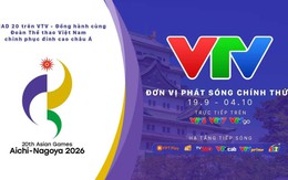 VTV sở hữu bản quyền phát sóng ASIAD 2026