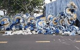 Thiếu gia tiệm vàng miền Tây cưới vợ: Chi vài trăm triệu dựng cổng cưới long - phụng dài 50m, bà con thi nhau đến check-in