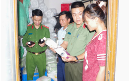 Cận cảnh hiện trường công an đột kích điểm kinh doanh của Vũ Thị Xuân Trà SN 2001