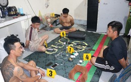 Công an kiểm tra nhà trọ lúc 21 giờ 30 phút, tạm giữ hình sự Trần Minh Tài 25 tuổi và 3 người khác