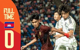 Thua 0-8, tuyển Campuchia “vỡ mộng” tranh ngôi nhất bảng giải châu Á