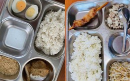 Khay cơm bán trú lèo tèo đã được nhiều người nhìn qua, sao vẫn đến tay trẻ?