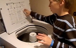 Độc đáo với cậu bé chơi nhạc bằng...máy giặt