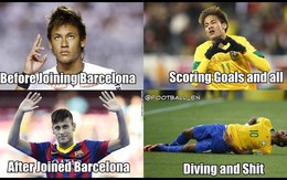 Chế - Vui - Độc: Neymar + Barca = ăn vạ