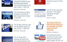 Dịch vụ bán "like" giá bạc triệu