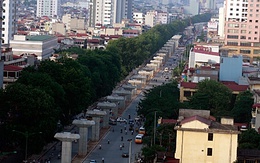 Tuyến đường sắt dài nhất Hà Nội nhìn từ trên cao