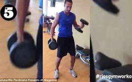 Rio Ferdinand khoe clip “hùng hục” tập gym