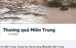 Bão số 11: Cộng đồng mạng lập Fanpage “Thương quá miền Trung”