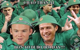 Chế - Vui - Độc: Rooney, Ronaldo... lũ lượt kéo nhau đi tòng quân